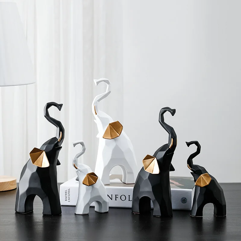 Resin Sculpture Elephant Statue for Home Decor Resin Animal Figurine Living Room Decoration Nordic Home Decor
Resin Sculpture Elephant Statue for Home Decor Resin Animal Figurine Living Room Decoration Nordic Home Decor