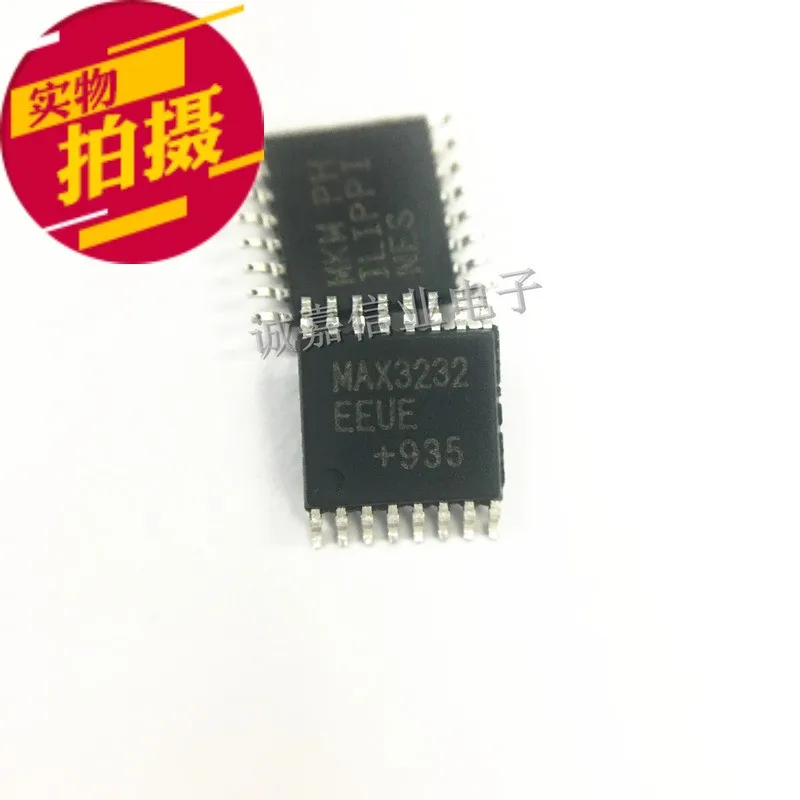 

10pcs/Lot MAX3232EEUE+T TSSOP-16 MAX3232EEUE RS-232 Interface IC +/-15kV ESD-Protected, Down to 10nA, 3.0V to 5.5V,