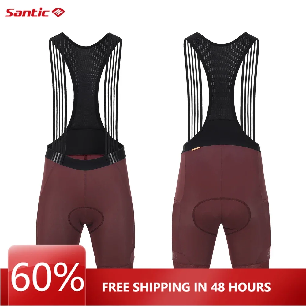 

Santic Cycling Bib Shorts Summer Cycling Shorts Women's Cycling Clothes Sponge Cushion Breathable Quick Drying 4 Hours Cycli