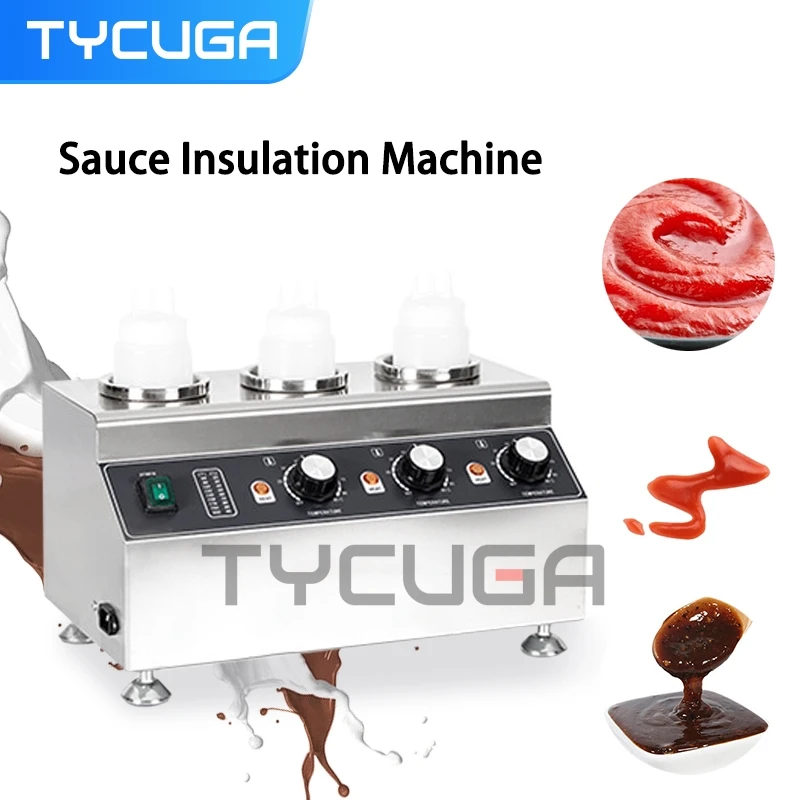 Sauce Warmer Commercial Electric Soy Jam Heater Multiple Bottles Chocolate Heating Warming Machine Stainless Steel 30~85°C
Sauce Warmer Commercial Electric Soy Jam Heater Multiple Bottles Chocolate Heating Warming Machine Stainless Steel 30~85°C