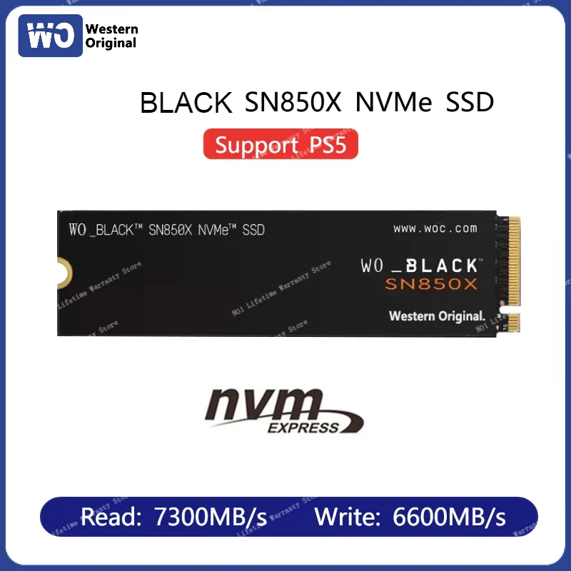 PS5 4TB SN850X Game Drive NVMe SSD 1TB 2TB Internal Solid State Drive PCIe 4.0 M.2 2280 with Heatsink Works with Playstation 5
PS5 4TB SN850X Game Drive NVMe SSD 1TB 2TB Internal Solid State Drive PCIe 4.0 M.2 2280 with Heatsink Works with Playstation 5