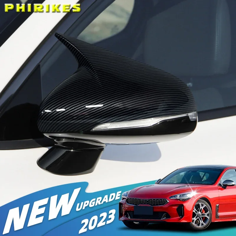 Car body side door rearview mirror cover ABS covered with carbon fiber pattern for KIA Stinger 2018-2022 2023
Car body side door rearview mirror cover ABS covered with carbon fiber pattern for KIA Stinger 2018-2022 2023