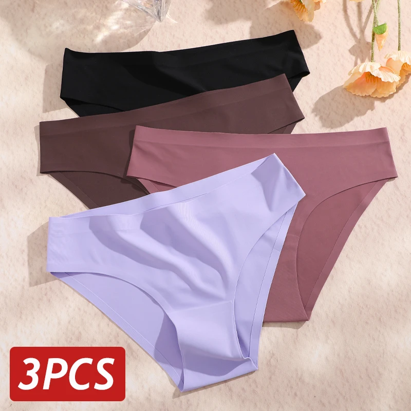 3PCS/Set Women Sexy Panties Seamless No Trace Underwear Low Rise Briefs 9 Solid Colors Breathable Intimates Lingerie Ultra Thin
3PCS/Set Women Sexy Panties Seamless No Trace Underwear Low Rise Briefs 9 Solid Colors Breathable Intimates Lingerie Ultra Thin