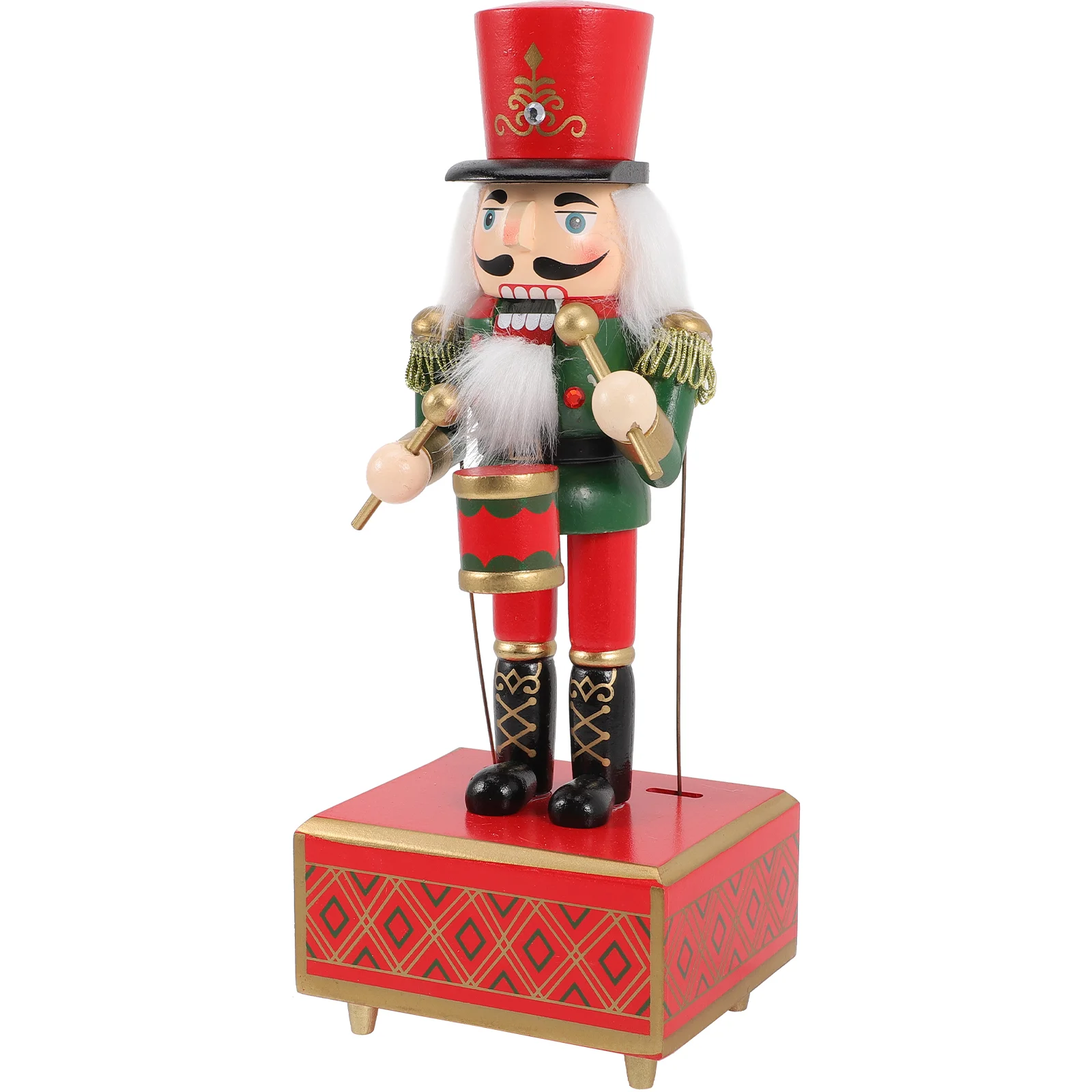 

Nutcracker Gifts Craft Music Wood Case Nutcrackers Xmas Wooden Decor Ornament Musical Adorn Office Figures