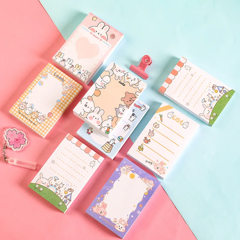 24 pcs/lot Kawaii Rabbit Memo Pad Sticky Notes Cute N Times Stationery Label Notepad Bookmark Post School Supplies
24 pcs/lot Kawaii Rabbit Memo Pad Sticky Notes Cute N Times Stationery Label Notepad Bookmark Post School Supplies