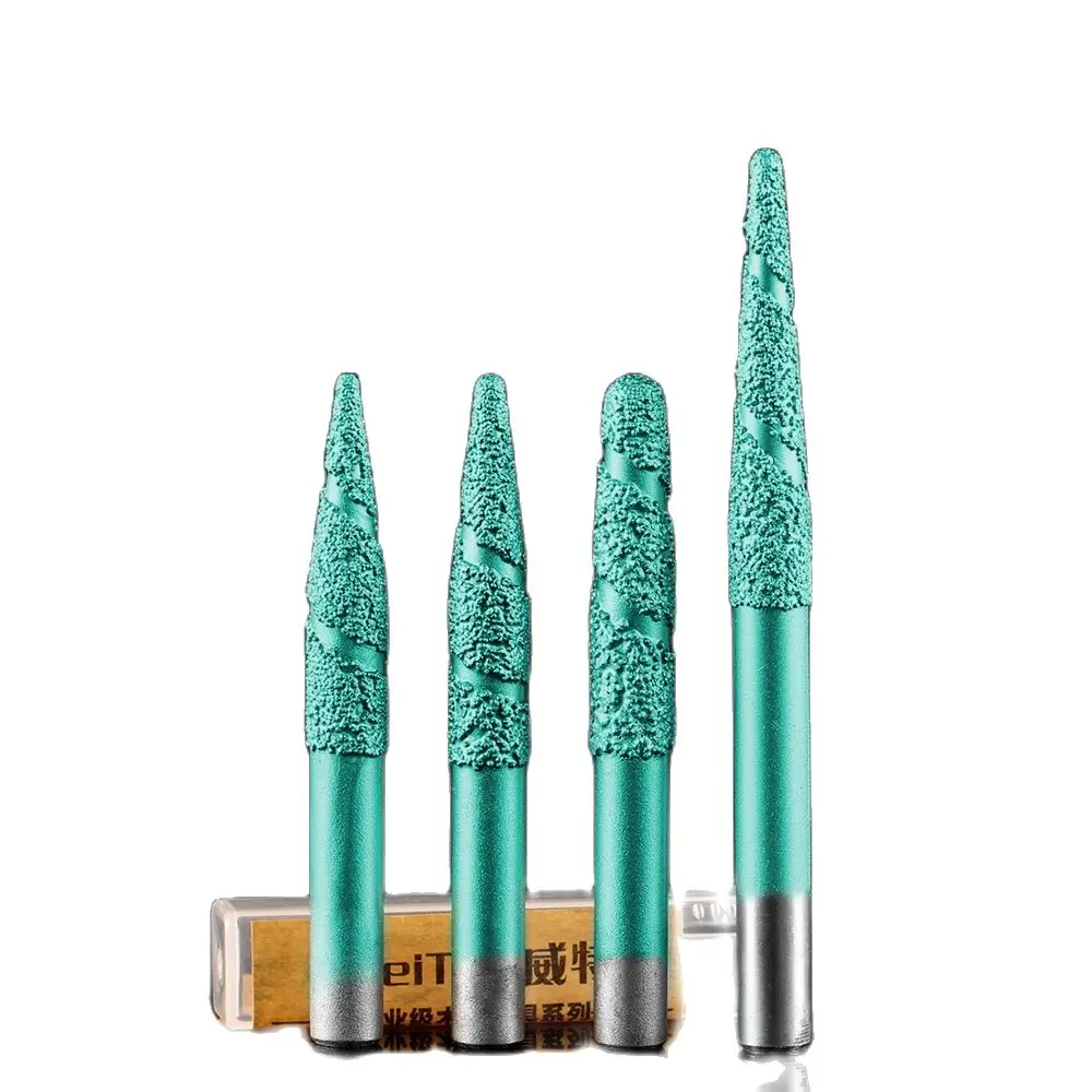 Weitol free shipping 6/8/12mm Brazing stone engraving bits marble granite carving tools CNC router bits taper end mill
Weitol free shipping 6/8/12mm Brazing stone engraving bits marble granite carving tools CNC router bits taper end mill