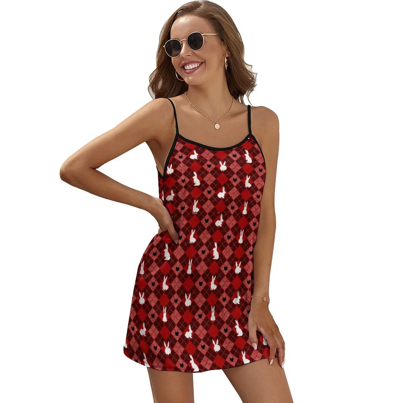Red Argyle White Bunny Love Sleeveless Dress luxury dresses elegant dresses for women
Red Argyle White Bunny Love Sleeveless Dress luxury dresses elegant dresses for women