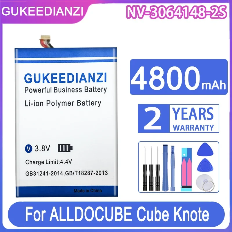 

GUKEEDIANZI Battery NV-3064148-2S NV30641482S 4800mAh For ALLDOCUBE Cube Knote 5 Knote5 Tablet PC Batteries