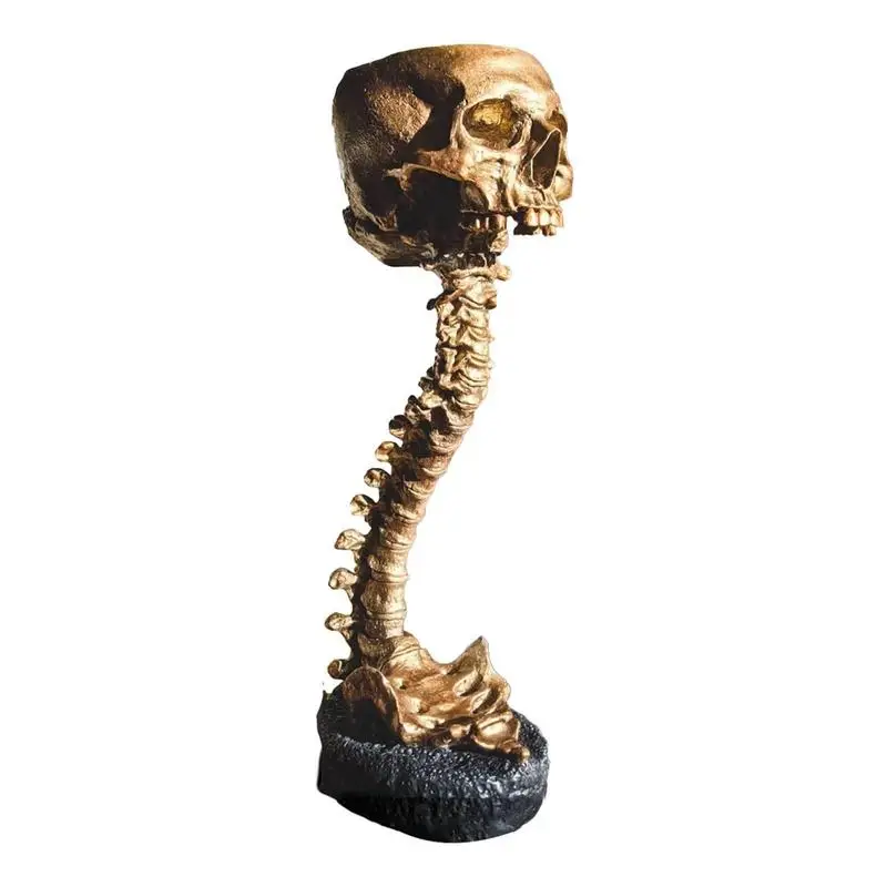 Halloween Skull Head Planter Pot With Spine Stand Deep Polyresin Skulls Pot Plants Serving Bowl Goth Skull Head Spine Stand 
Halloween Skull Head Planter Pot With Spine Stand Deep Polyresin Skulls Pot Plants Serving Bowl Goth Skull Head Spine Stand