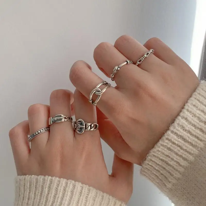 Retro Combination Index Finger Female Ins Popular Net Red Korean Chic Simple All-Match Cold Ring
Retro Combination Index Finger Female Ins Popular Net Red Korean Chic Simple All-Match Cold Ring