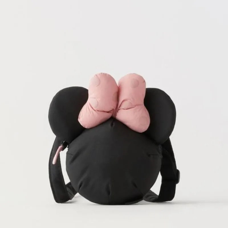 

New Pink Polka Dot Bow Coin Purse Girls Cute Mini Minnie Mouse Crossbody Bag Kids Accessories Bags