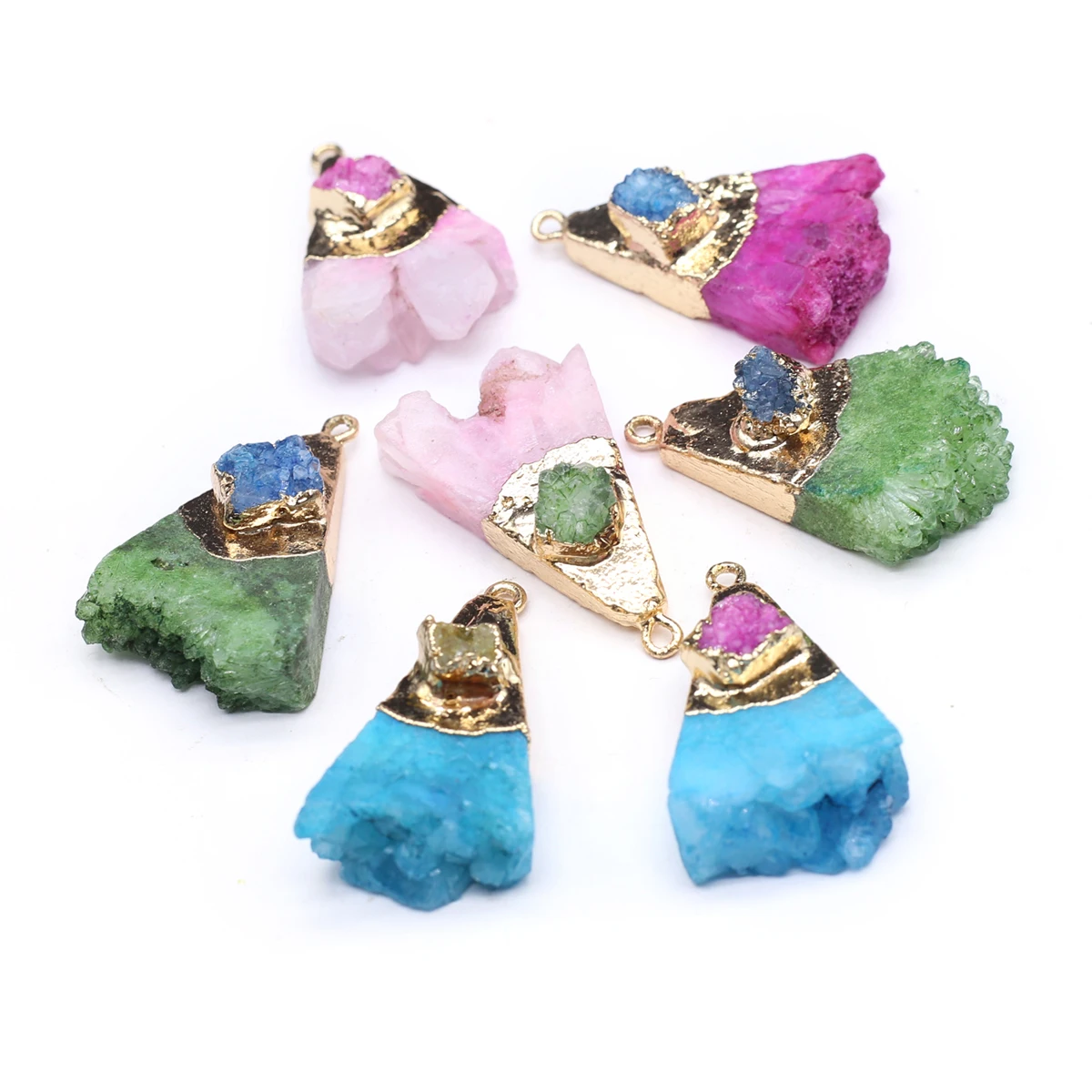2 PCS Natural Semi-Precious Random Colour Irregular Shape Colour Delicate Shape for DIY Jewelry Making Handmade Earring Necklace
2 PCS Natural Semi-Precious Random Colour Irregular Shape Colour Delicate Shape for DIY Jewelry Making Handmade Earring Necklace