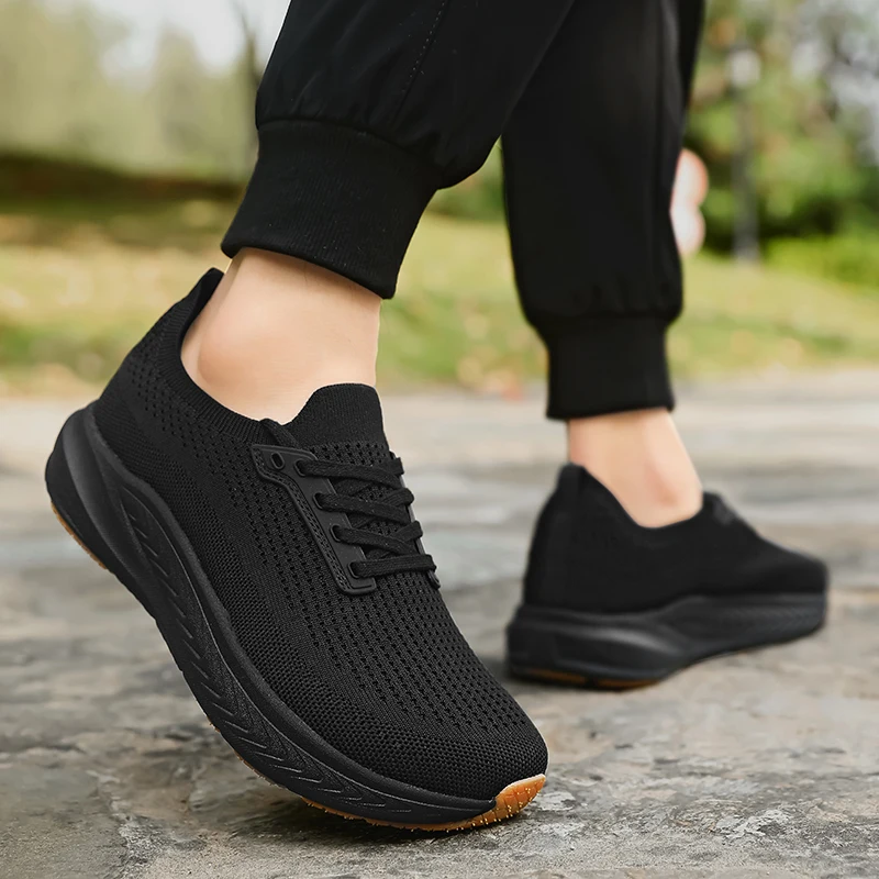 الانزلاق على الرجال أحذية مشي غير رسمية واسعة تو أحذية رياضية محبوك شبكة الجري أحذية رياضية موضة سميكة وحيد في الهواء الطلق أحذية للمشي الانزلاق على الرجال أحذية مشي غير رسمية واسعة تو أحذية رياضية محبوك شبكة الجري أحذية رياضية موضة سميكة وحيد في الهواء الطلق أحذية للمشي