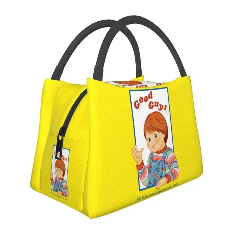 Изолированные сумки для обеда для детей Good Guys Чаки для женщин, портативная Термосумка для обеда, для офиса, пикника, путешествий
Изолированные сумки для обеда для детей Good Guys Чаки для женщин, портативная Термосумка для обеда, для офиса, пикника, путешествий