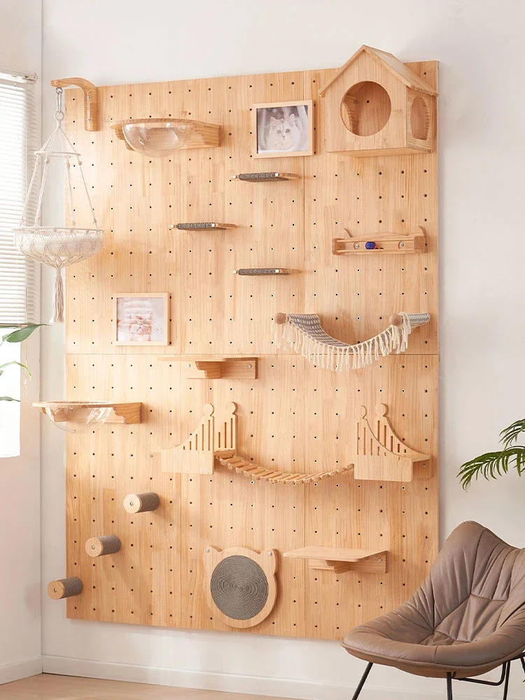 raw cat climbing frame wall type hole board wall solid wood non-punching cat nest integrateshelf cat springboar
raw cat climbing frame wall type hole board wall solid wood non-punching cat nest integrateshelf cat springboar