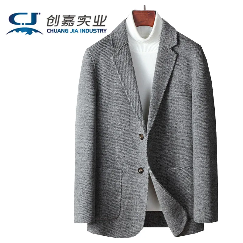 Autumn and Winter Solid Color Worsted Double-sided Wool Leisure Suit Outer Suit Men's Large Size Cashmere Coat Warm Comfortable
Autumn and Winter Solid Color Worsted Double-sided Wool Leisure Suit Outer Suit Men's Large Size Cashmere Coat Warm Comfortable