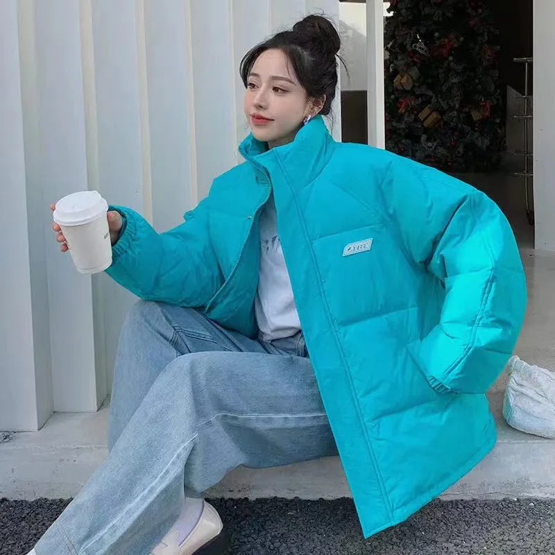 Winter Padded Velvet Thicken Loose Long Cotton-padded Womens Stand-collar Bread Clothes Cotton-padded Jackets Women
Winter Padded Velvet Thicken Loose Long Cotton-padded Womens Stand-collar Bread Clothes Cotton-padded Jackets Women