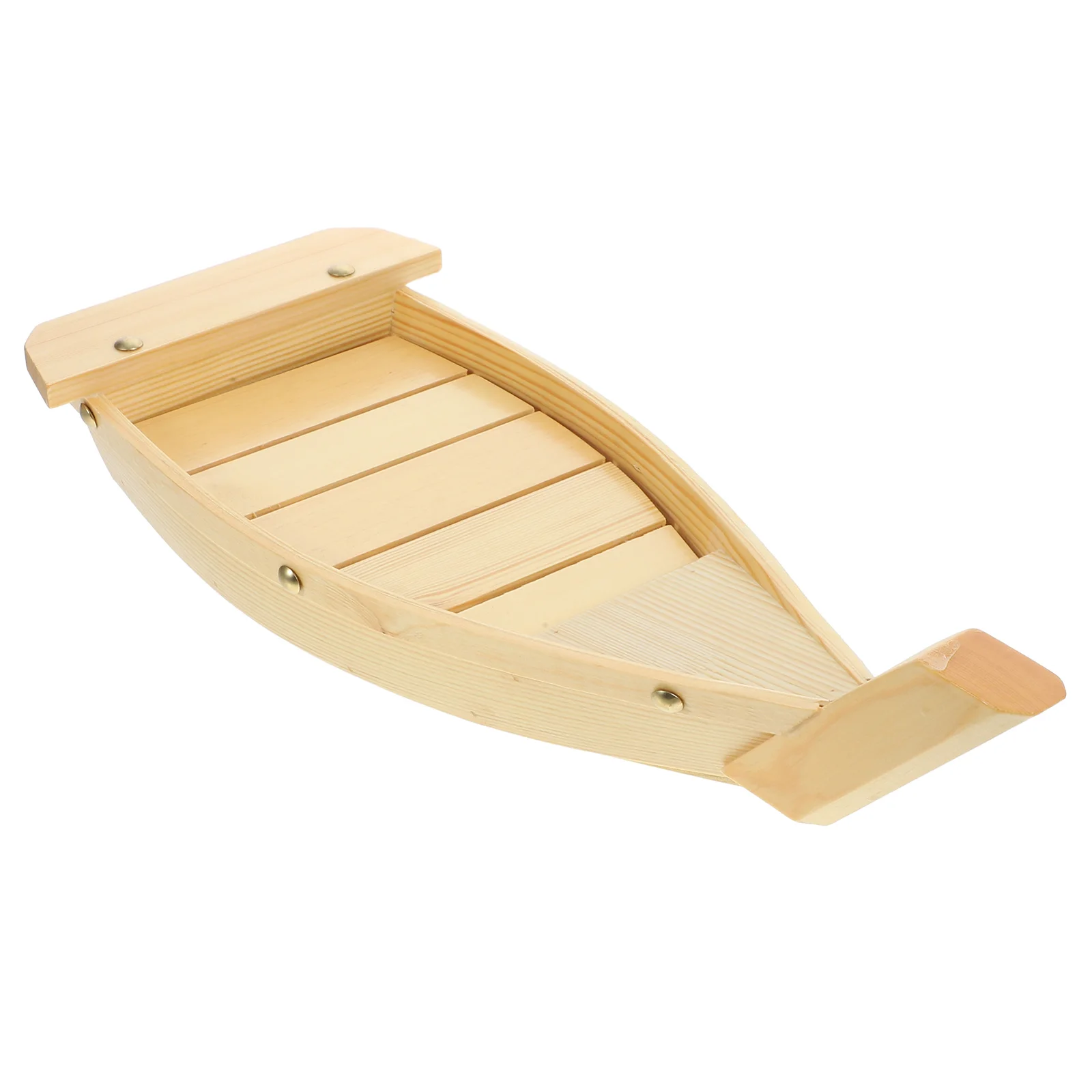 

Sushi Boat Serving Tray Wooden Plate Platter Japanese Dish For Food Plates Snack Party Shaped Bowl Appetizer Wood Sashimi