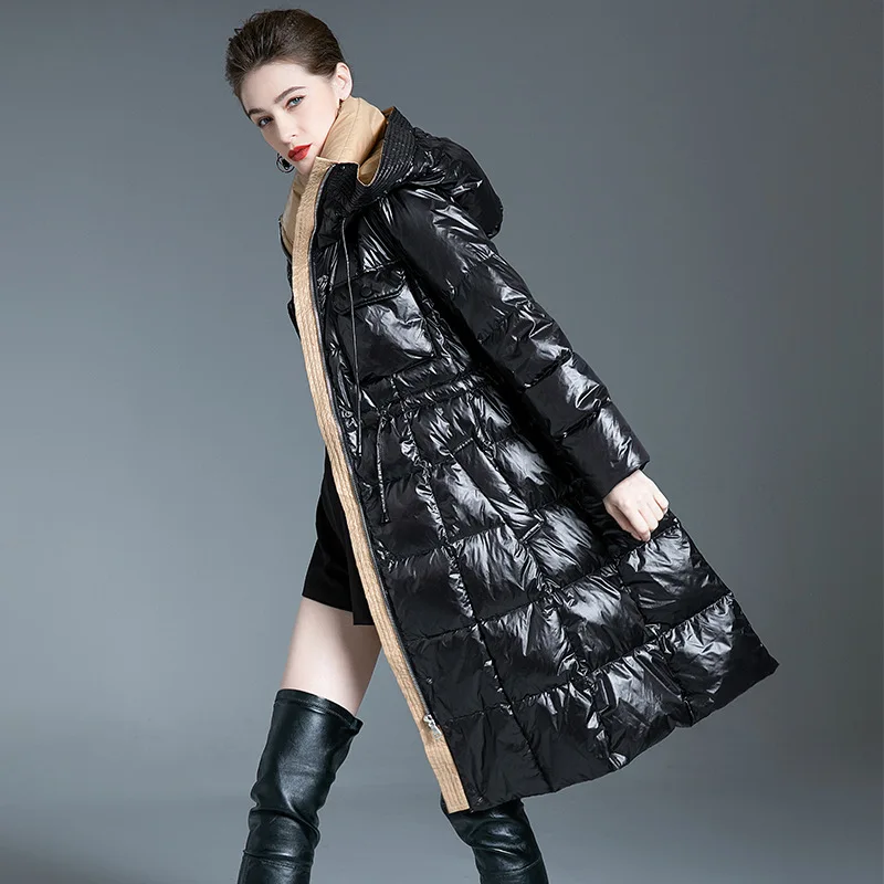2023 New Down Coat hooded Women's Over Knee lengthThickened Loose Mid-length 90% White Duck Down Fashion Warm Coat wenter 23E105
2023 New Down Coat hooded Women's Over Knee lengthThickened Loose Mid-length 90% White Duck Down Fashion Warm Coat wenter 23E105