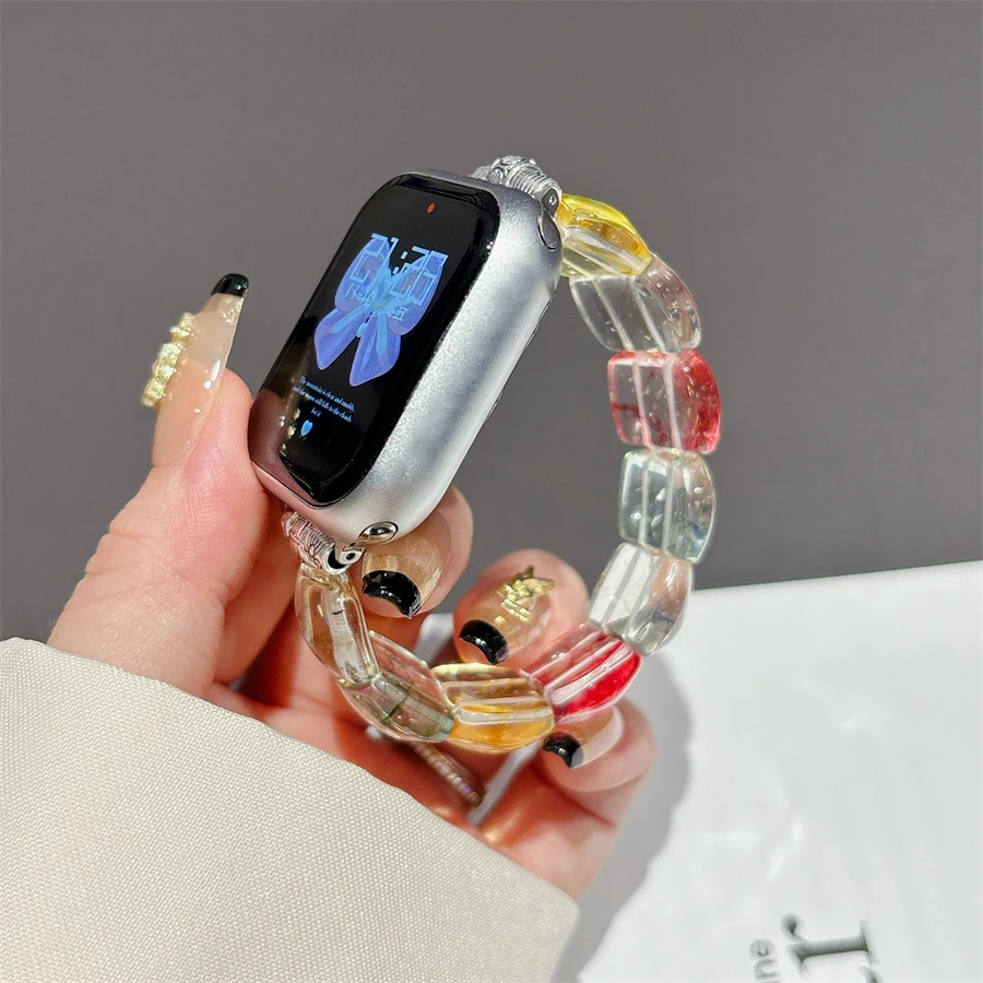 Natural Stone Strap For Apple Watch 4-9/SE Universal 38-49mm Fashion Elastic Band For iWatch woman wrist natural stone bracelet
Natural Stone Strap For Apple Watch 4-9/SE Universal 38-49mm Fashion Elastic Band For iWatch woman wrist natural stone bracelet