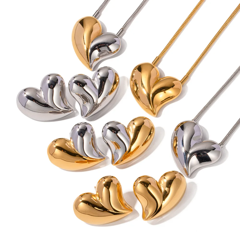Stainless Steel PVD 18K Gold Plated Tarnish Irregular Heart Earrings Pendant For Woman Jewelry Wholesale 2023 Trendy
Stainless Steel PVD 18K Gold Plated Tarnish Irregular Heart Earrings Pendant For Woman Jewelry Wholesale 2023 Trendy