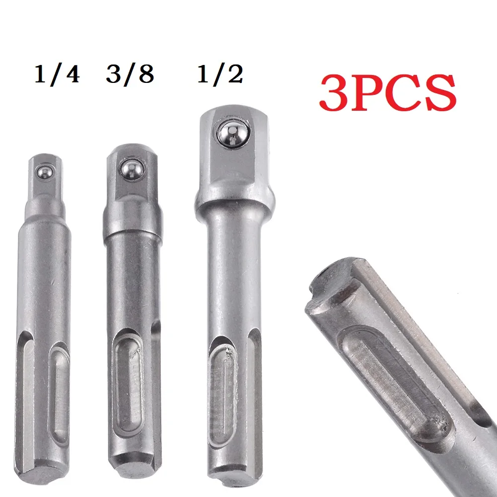 3 Pcs SDS Socket Driver Adaptor Electrical Hammer Drill Bit Extension Adaptor 3/8 1/4 1/2inch W/Hex Shank For Power Tools
3 Pcs SDS Socket Driver Adaptor Electrical Hammer Drill Bit Extension Adaptor 3/8 1/4 1/2inch W/Hex Shank For Power Tools
