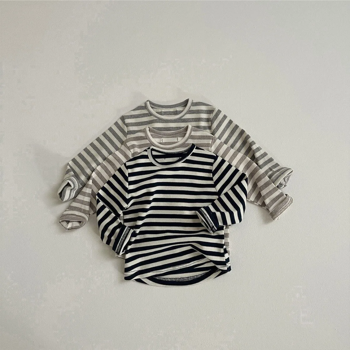 2025 Spring New Baby Long Sleeve Striped T Shirts Infant Girl Casual T Shirts Toddler Boy Loose Tops Cute Kids Tee Baby Clothes 7 S26026adcabe7471987655898b869bd23a