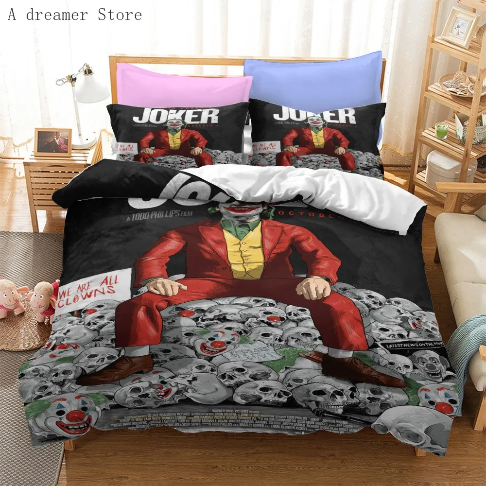 3D Horror Movie Clown Series Bedding Set Cartoon Duvet Cover Pillowcases Bedlinen Kids Bedclothes Twin Full Queen King Size
3D Horror Movie Clown Series Bedding Set Cartoon Duvet Cover Pillowcases Bedlinen Kids Bedclothes Twin Full Queen King Size