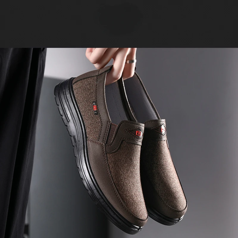 Мужские парусиновые туфли, летняя Рабочая повседневная обувь, износостойкие дышащие лоферы, обувь для вождения 
Мужские парусиновые туфли, летняя Рабочая повседневная обувь, износостойкие дышащие лоферы, обувь для вождения