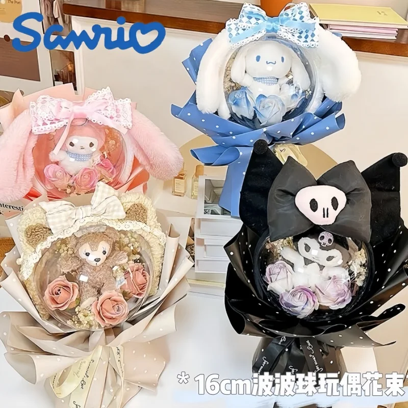 Sanrio Cinnamoroll Kuromi Мультяшные плюшевые куклы волнистый шар Букеты цветы День Святого Валентина аниме Выпускной Kawaii подарки девушки
Sanrio Cinnamoroll Kuromi Мультяшные плюшевые куклы волнистый шар Букеты цветы День Святого Валентина аниме Выпускной Kawaii подарки девушки