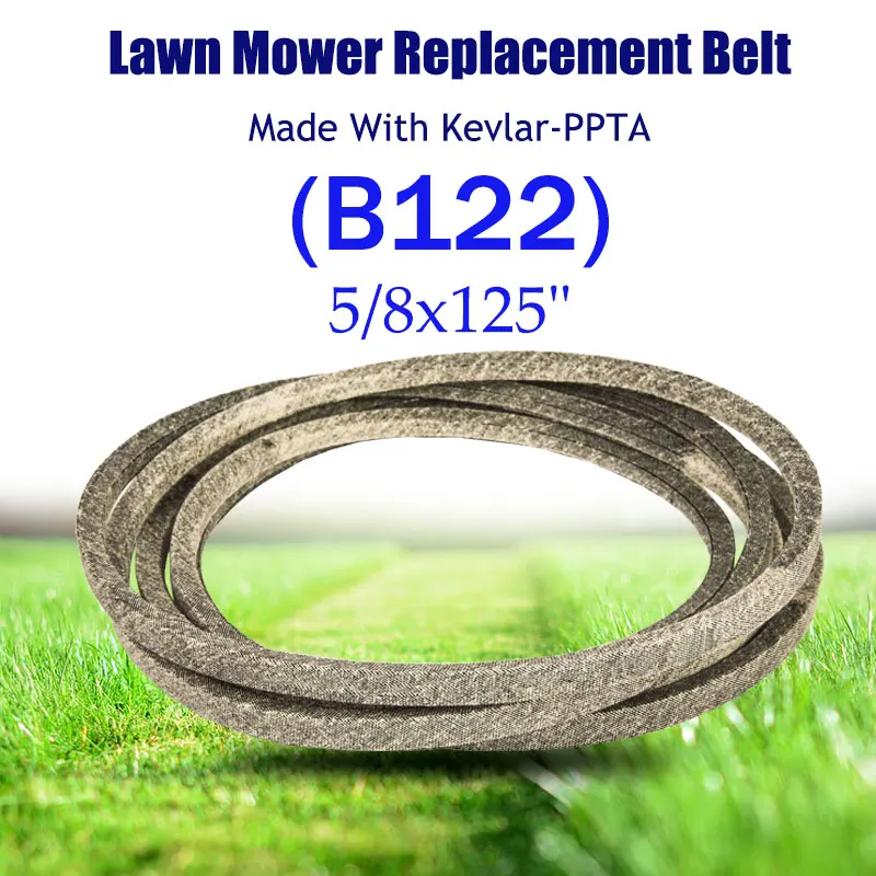 

Accessories for Vehicles Made with Kevlar V-belt 5/8"x125" Lawn Mower M120381 B122 for J/ohn Deere 425 445 455,X700-X749 M138692