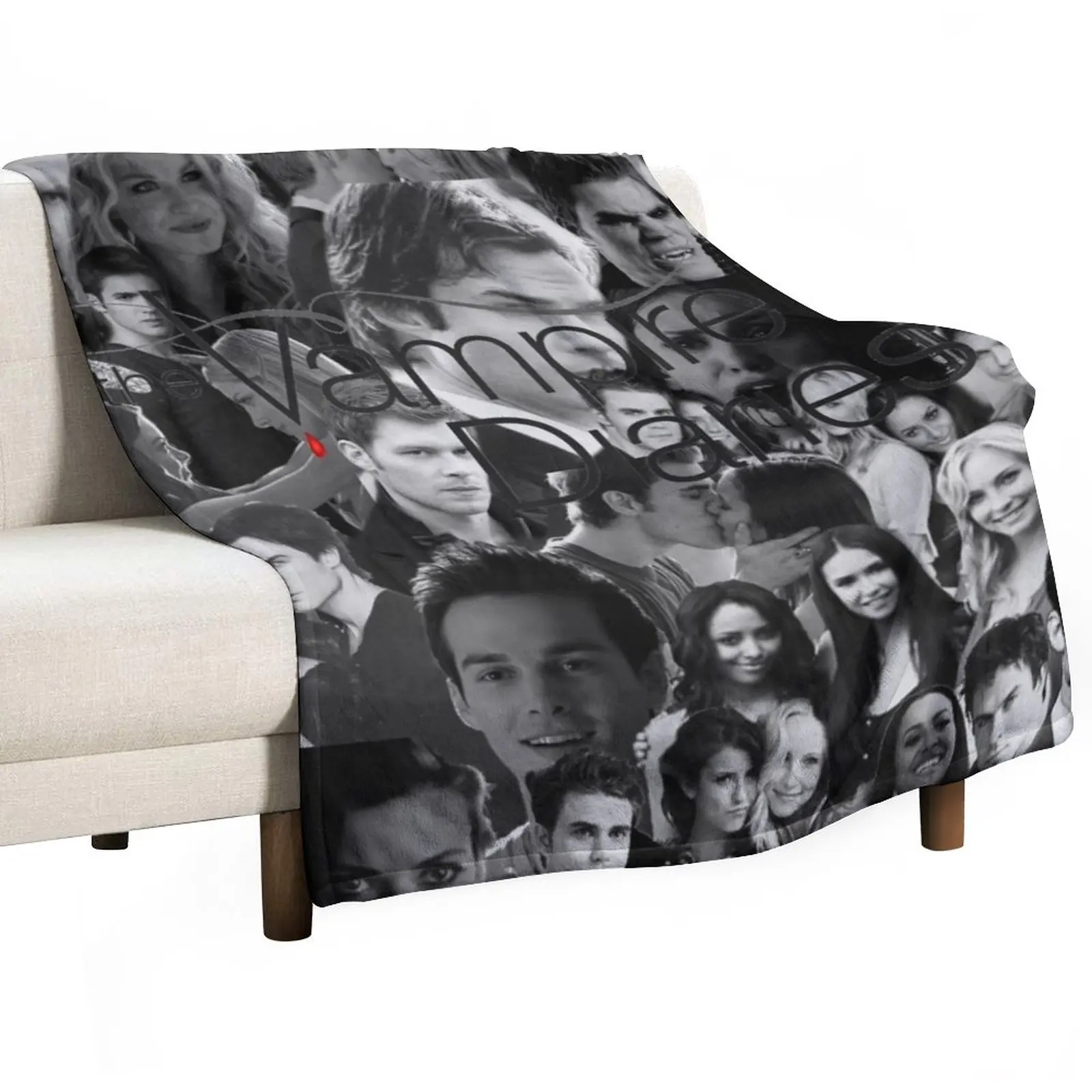 

Vamp collage Throw Blanket Soft Plush Plaid Luxury St Blanket Fluffy Shaggy Blanket Summer Blanket