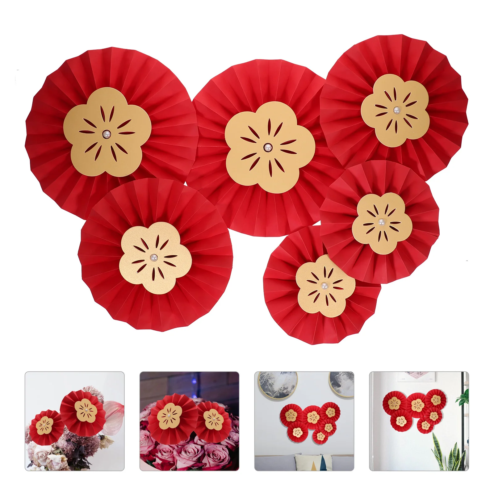 12 Pcs Paper Fan Flower Fans Hanging Decor Baby Shower Party Decoration Supplies Decorations Wedding Crafts for Festival
12 Pcs Paper Fan Flower Fans Hanging Decor Baby Shower Party Decoration Supplies Decorations Wedding Crafts for Festival