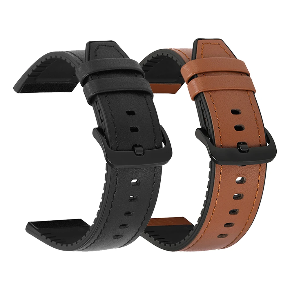 

22mm 20mm Strap For Samsung Galaxy 3 41mm 45mm/Watch 42mm 46mm/Gear S2 S3 Frontier Band Leather Silicone Bracelet Active 2 Belt