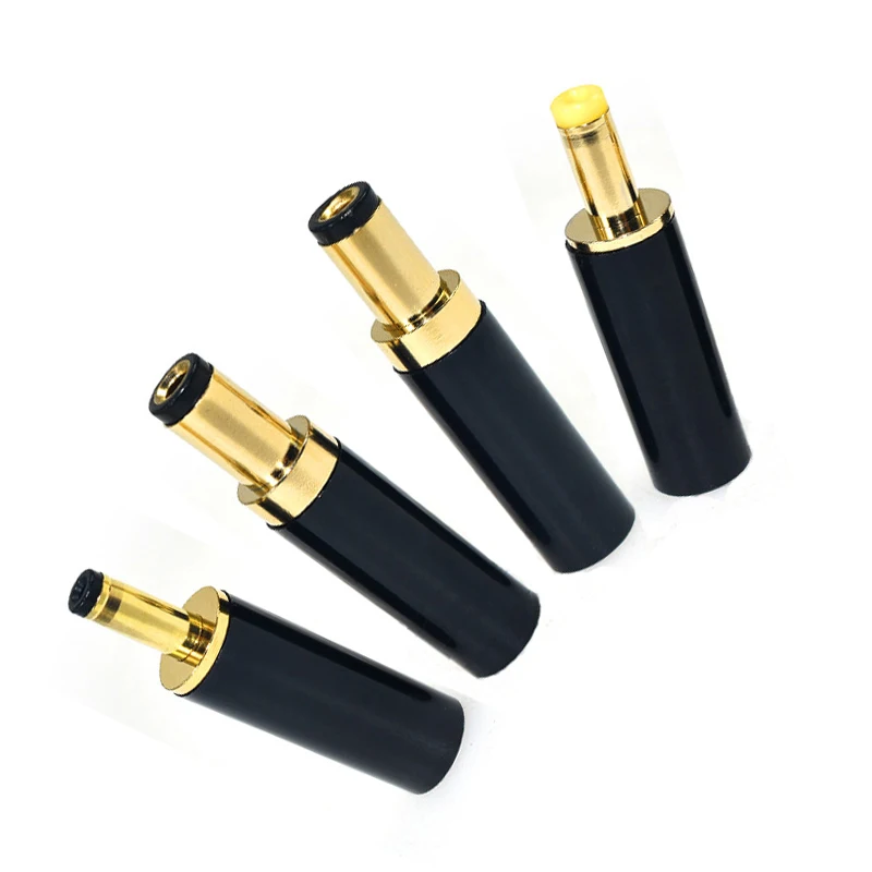 

1Pcs Gold Plated DC Power Plug Connector 5.5x2.5/5.5x2.1/4.0 x 1.7/ 3.5x1.35mm DC Male Plug DIY Welding Output Adapter For DIY