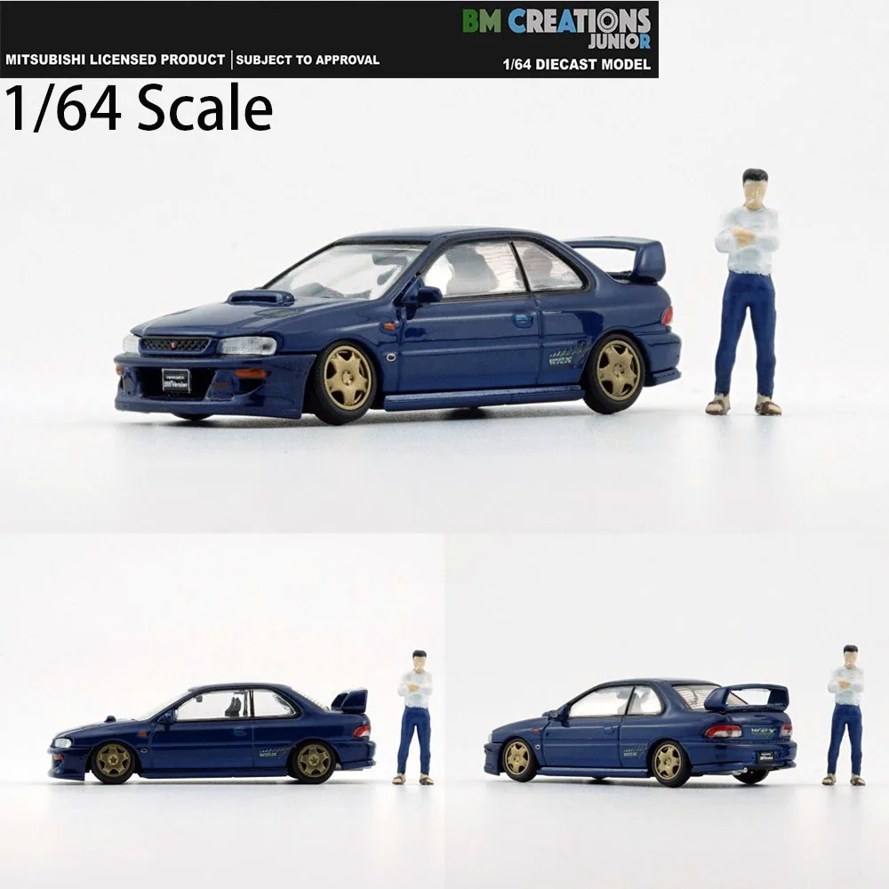 

New 1/64 Scale Impreza WRX CG8 Type-R-ID Version 3 inches Cars by BM Creations JUNIOR Diecast toys For Collection Gift