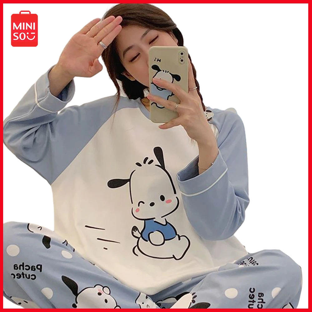 2024 Miniso Sanrio понравико мультфильм аниме Корейская версия женский домашний пижамный комплект осень и зима теплая пижама с длинным рукавом
2024 Miniso Sanrio понравико мультфильм аниме Корейская версия женский домашний пижамный комплект осень и зима теплая пижама с длинным рукавом