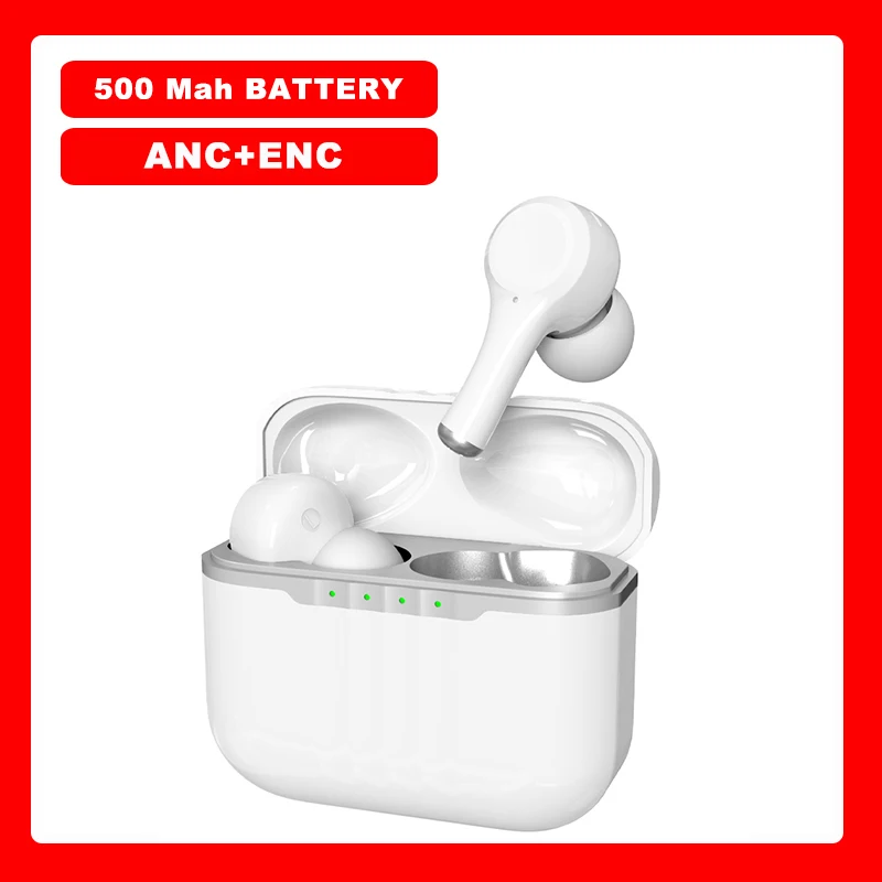 

J7 500mah Battery TWS Wireless Earbud Blue Tooth Headset ENC ANC Noise Reduction Cancelling HiFi Stereo Game Sport Call Earphone