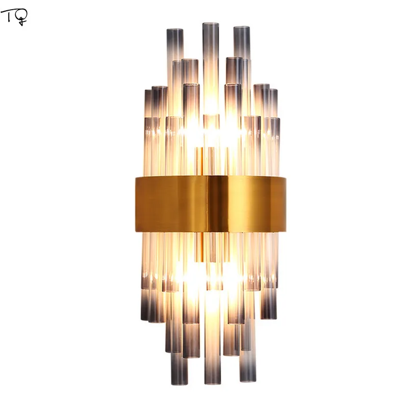 Роскошный стеклянный настенный светильник в скандинавском стиле из нержавеющей стали, современный светодиодный прикроватный светильник золотого цвета для гостиной, спальни, гостиницы, коридора
Роскошный стеклянный настенный светильник в скандинавском стиле из нержавеющей стали, современный светодиодный прикроватный светильник золотого цвета для гостиной, спальни, гостиницы, коридора