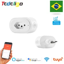Tuya WiFi Smart Socket Brazil Standard Plug Adapter with Power Monitor Timing Switch for Smart Home Electrics,Alexa,Google,16A
Tuya WiFi Smart Socket Brazil Standard Plug Adapter with Power Monitor Timing Switch for Smart Home Electrics,Alexa,Google,16A