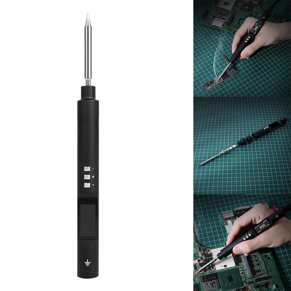 Multiple Soldering Iron Tips Digital Display PINE Flexibility OLED Screen PINE Soldering Iron Tips Sturdy Housing 
Multiple Soldering Iron Tips Digital Display PINE Flexibility OLED Screen PINE Soldering Iron Tips Sturdy Housing