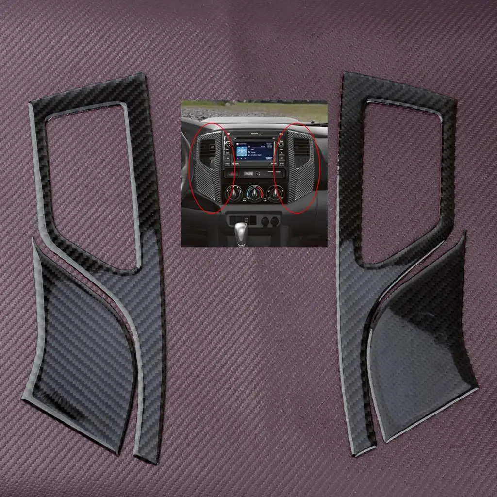 1 Pair Car Interior Center Air Vent Covers Trims Stickers Black Carbon Fiber Fit for Toyota Tacoma 2WD 2012 2013 2014 2015
1 Pair Car Interior Center Air Vent Covers Trims Stickers Black Carbon Fiber Fit for Toyota Tacoma 2WD 2012 2013 2014 2015
