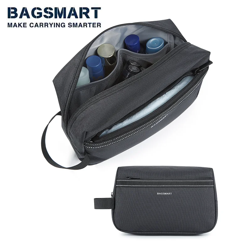 

BAGSMART Toiletry Bag for Men Water-resistant Large Shaving Bag with Dopp Kit Travel Organizer for Toiletries Accessories