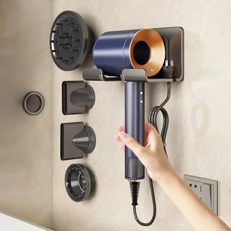 

Hair Dryer Rack Does Not Need Perforation Toilet Air Duct Bracket Is Used To Place Suction Cup Storage Rack In The Bathroom