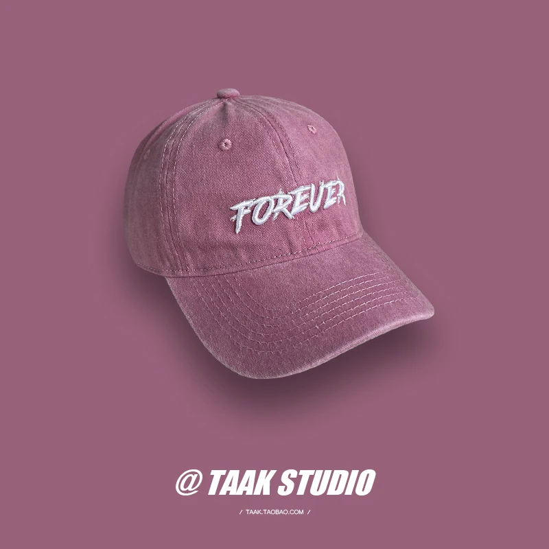 Korean New Style Pink Washed Three-Dimensional Letter Embroidered Baseball Cap Women's Summer Korean Street Peaked Cap
Korean New Style Pink Washed Three-Dimensional Letter Embroidered Baseball Cap Women's Summer Korean Street Peaked Cap