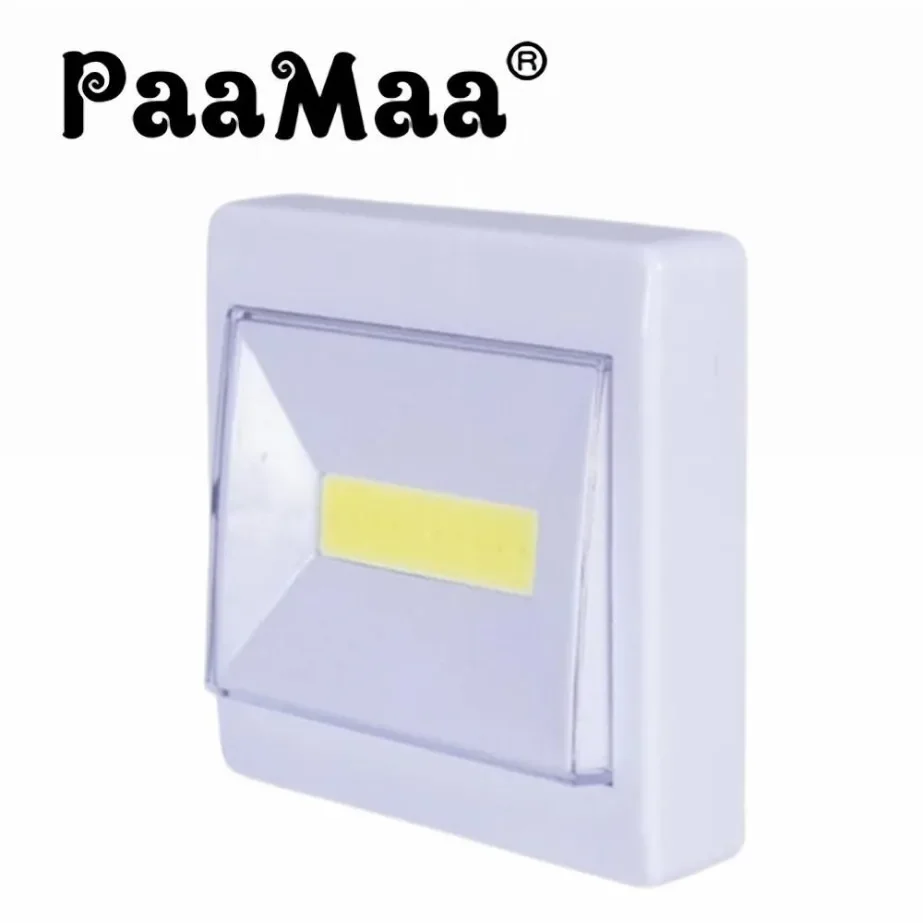PaaMaa Super Bright COB Switch LED Night Light Battery Operated LED Wall Lamp Wireless Closet Under Cabinet Lights For Kitchen
PaaMaa Super Bright COB Switch LED Night Light Battery Operated LED Wall Lamp Wireless Closet Under Cabinet Lights For Kitchen