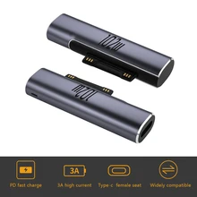 For Microsoft Surface Pro X 8 7 6 5 4 3 Go Book to USB Type C PD Adapter Tablet Fast Charging Plug Converter Laptop Accessories For Microsoft Surface Pro X 8 7 6 5 4 3 Go Book to USB Type C PD Adapter Tablet Fast Charging Plug Converter Laptop Accessories