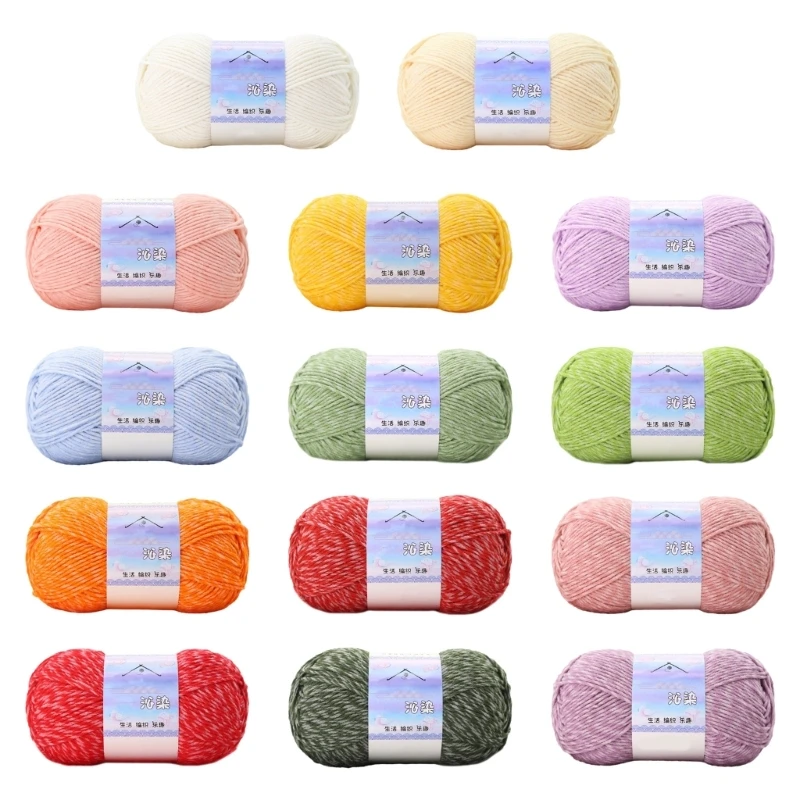 Dyeing Vibrant Color Yarn for Handcraft Gift Milk Cotton Knitting Yarn for DIY Crafts Handwoven Crochet Thread Drop Shipping
Dyeing Vibrant Color Yarn for Handcraft Gift Milk Cotton Knitting Yarn for DIY Crafts Handwoven Crochet Thread Drop Shipping