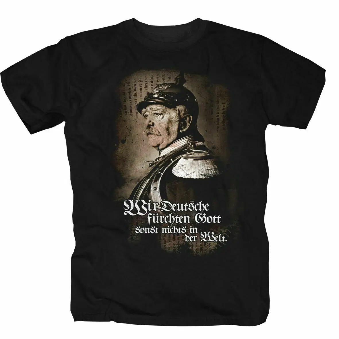 

German Empire "The Iron Chancellor" Otto Von Bismarck Old Posters T-Shirt Summer Cotton Short Sleeve O-Neck Mens T Shirt New