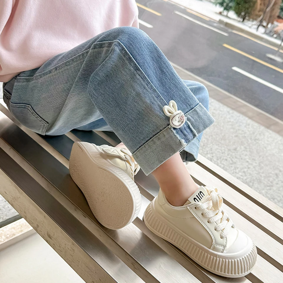 بنطلون جينز جديد للأطفال لعام 2026 مبطن بالصوف، سروال حراري دافئ للخريف والشتاء، بنطلون دنيم أنيق للفتيات، ملابس سفلية كاجوال للأطفال من 3-8 سنوات بنطلون جينز جديد للأطفال لعام 2026 مبطن بالصوف، سروال حراري دافئ للخريف والشتاء، بنطلون دنيم أنيق للفتيات، ملابس سفلية كاجوال للأطفال من 3-8 سنوات